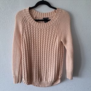 Calvin Klein Cable Knit Light Pink Sweater